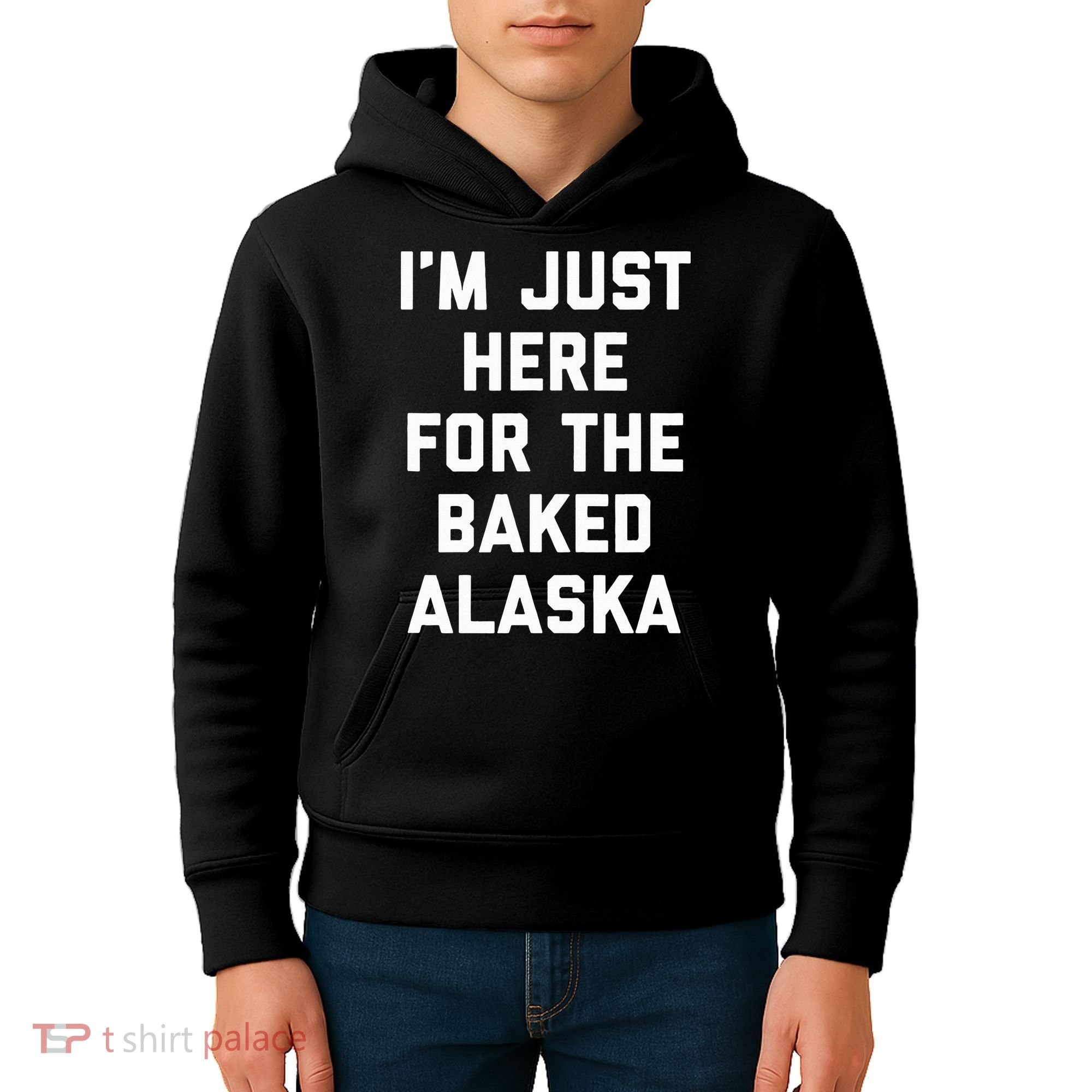 IM Just Here For The Baked Alaska Ice Cream Cake Dessert Kids Hoodie