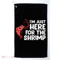 Im Just Here For The Shrimp Seafood Shrimp Golf Towel thumb 0