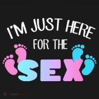 I'm Just Here For The Sex Gender Reveal Women's Hoodie thumb 2