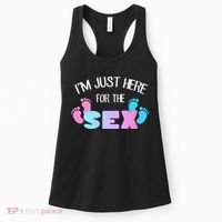 I'm Just Here For The Sex Gender Reveal Women's Tank Top thumb 0