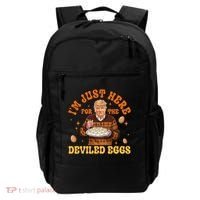 IM Just Here For The Deviled Eggs Fun Trump 47th President Backpack thumb 0