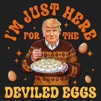 IM Just Here For The Deviled Eggs Fun Trump 47th President Tumbler thumb 3