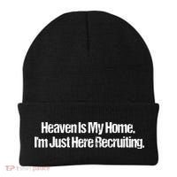 Im Just Here Recruiting Heaven Is My Home Jesus Christian Beanie thumb 0