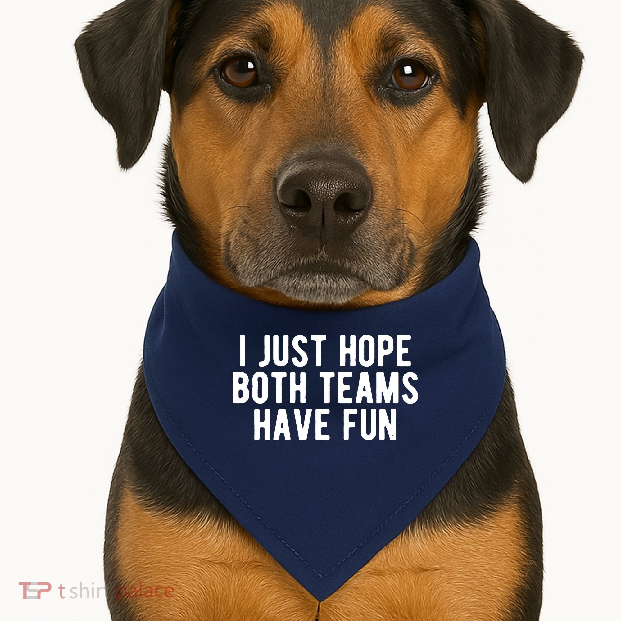 I Just Hope Both Teams Have Fun USA-Made Doggie Bandana