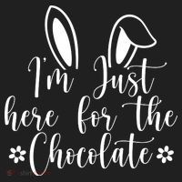 I'm Just Here For Chocolate Easter Bunny Women's Sweatshirt thumb 2