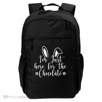 I'm Just Here For Chocolate Easter Bunny Backpack