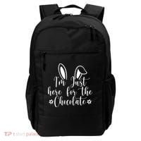 I'm Just Here For Chocolate Easter Bunny Backpack thumb 0