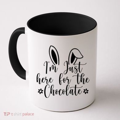 I'm Just Here For Chocolate Easter Bunny Coffee Mug