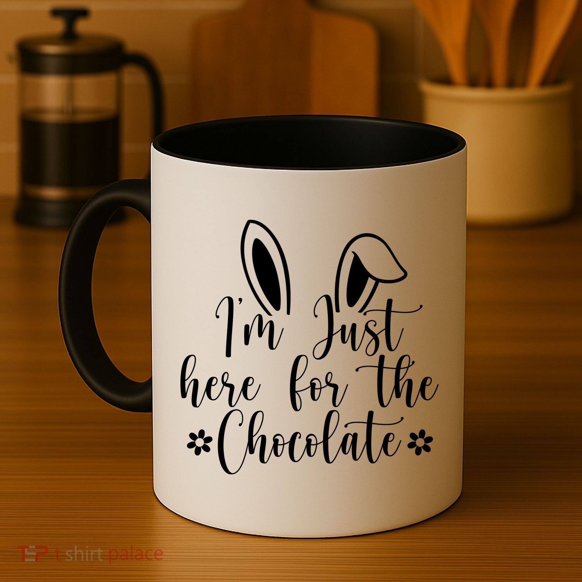I'm Just Here For Chocolate Easter Bunny Coffee Mug