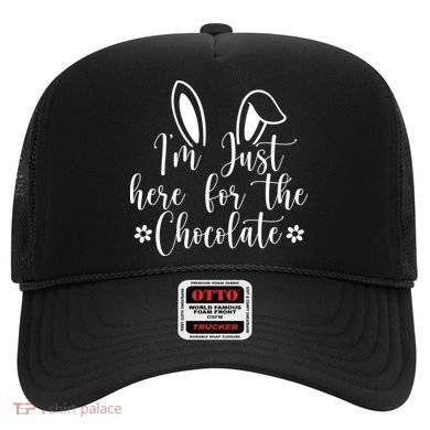 I'm Just Here For Chocolate Easter Bunny Hat