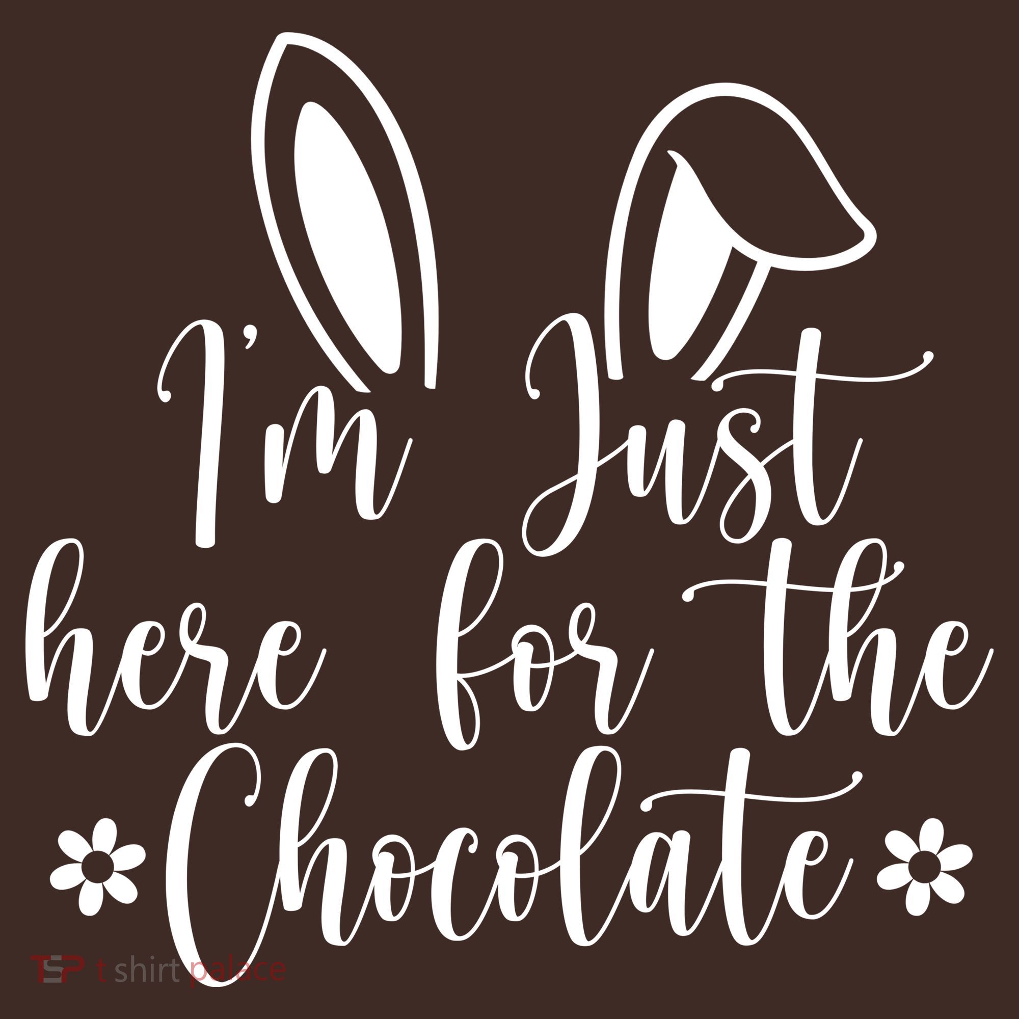 I'm Just Here For Chocolate Easter Bunny Beanie