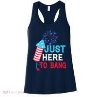 I'm Just Here To Bang Funny 4th July American Flag Women's Tank Top thumb 0