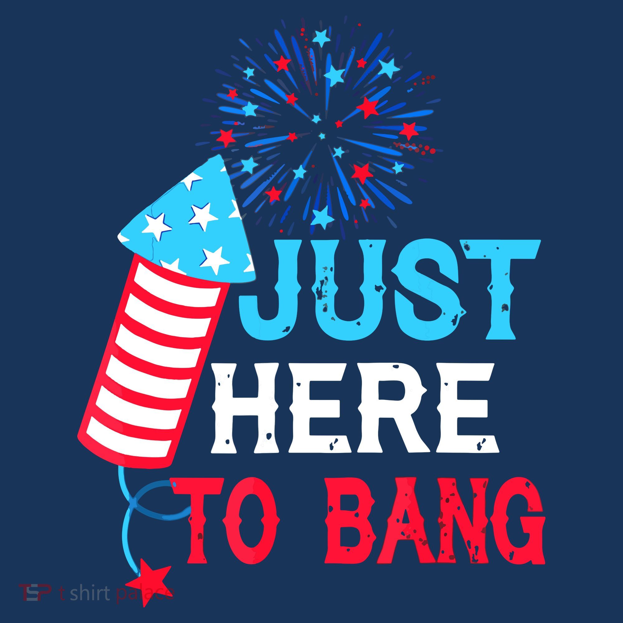 I'm Just Here To Bang Funny 4th July American Flag Kids Sweatshirt