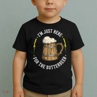 Im Just Here For The Butter Beer Butter Scotch Beer Toddler T-Shirt thumb 2