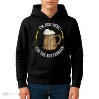 Im Just Here For The Butter Beer Butter Scotch Beer Kids Hoodie thumb 4