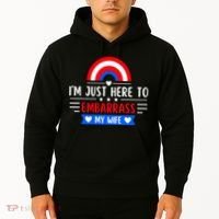 I'm Just Here To Embarrass My Wife Hoodie thumb 2