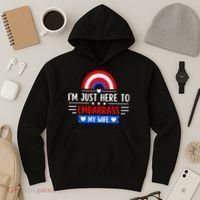 I'm Just Here To Embarrass My Wife Hoodie thumb 3