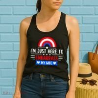 I'm Just Here To Embarrass My Wife Women's Tank Top thumb 2