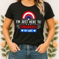 I'm Just Here To Embarrass My Wife Women's T-Shirt thumb 2
