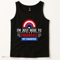 I'm Just Here To Embarrass My Daughter Tank Top thumb 2