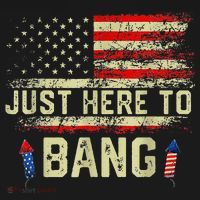I'm Just Here To Bang Funny 4th of July Independence Day Women's Tank Top thumb 5