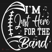 Im Just Here For The B.A.N.D Marching Halftime Show Football Women's Hoodie thumb 2