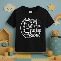 Im Just Here For The B.A.N.D Marching Halftime Show Football Toddler T-Shirt thumb 3