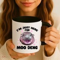 IM Just Here For The Moo Deng Coffee Mug thumb 3