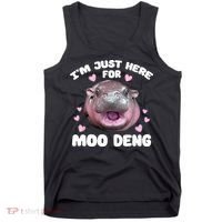 IM Just Here For The Moo Deng Tank Top thumb 0