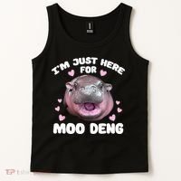 IM Just Here For The Moo Deng Tank Top thumb 2