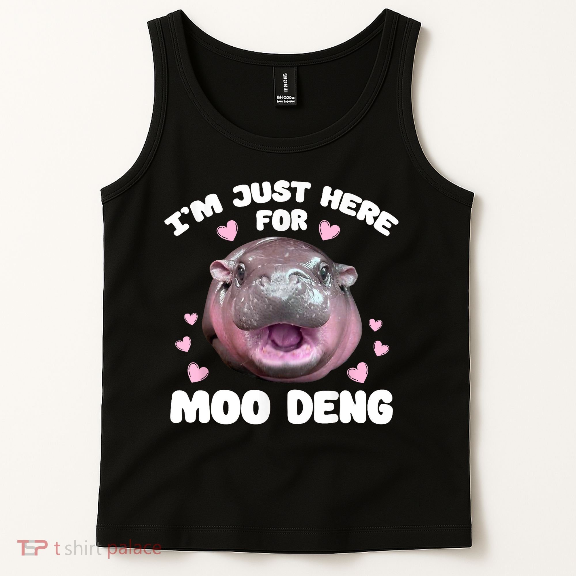 IM Just Here For The Moo Deng Tank Top