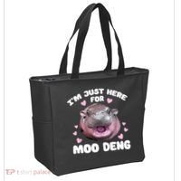 IM Just Here For The Moo Deng Tote Bag thumb 2