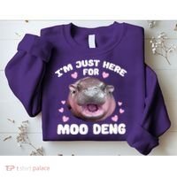 IM Just Here For The Moo Deng Sweatshirt thumb 2