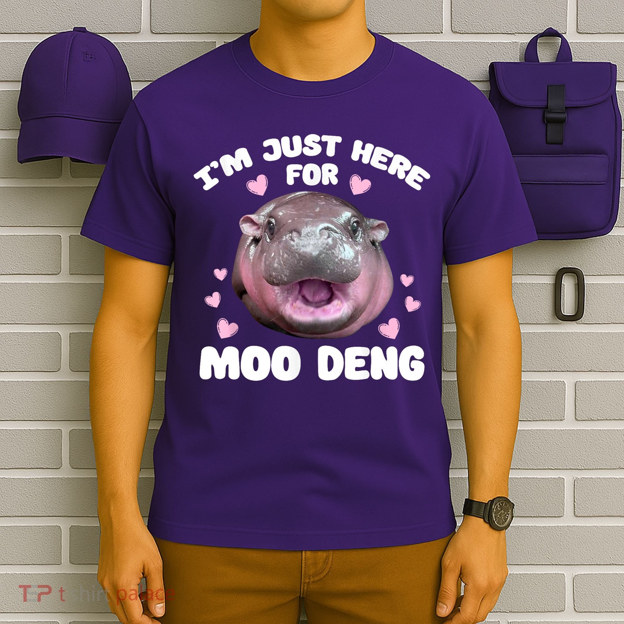 IM Just Here For The Moo Deng T-Shirt