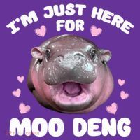 IM Just Here For The Moo Deng Button thumb 1