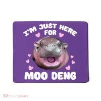 IM Just Here For The Moo Deng Mousepad thumb 0