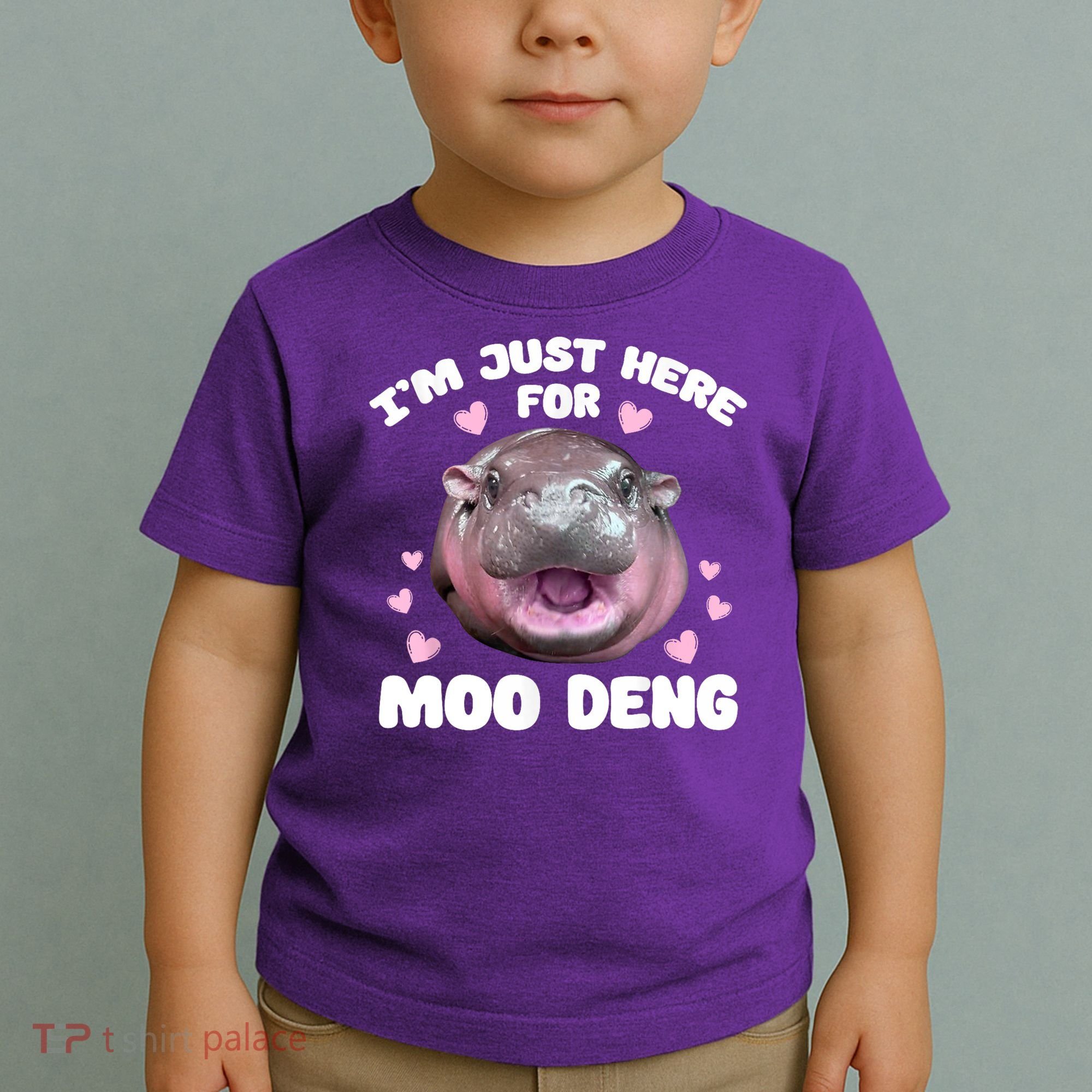 IM Just Here For The Moo Deng Toddler T-Shirt