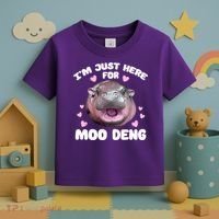 IM Just Here For The Moo Deng Toddler T-Shirt thumb 3