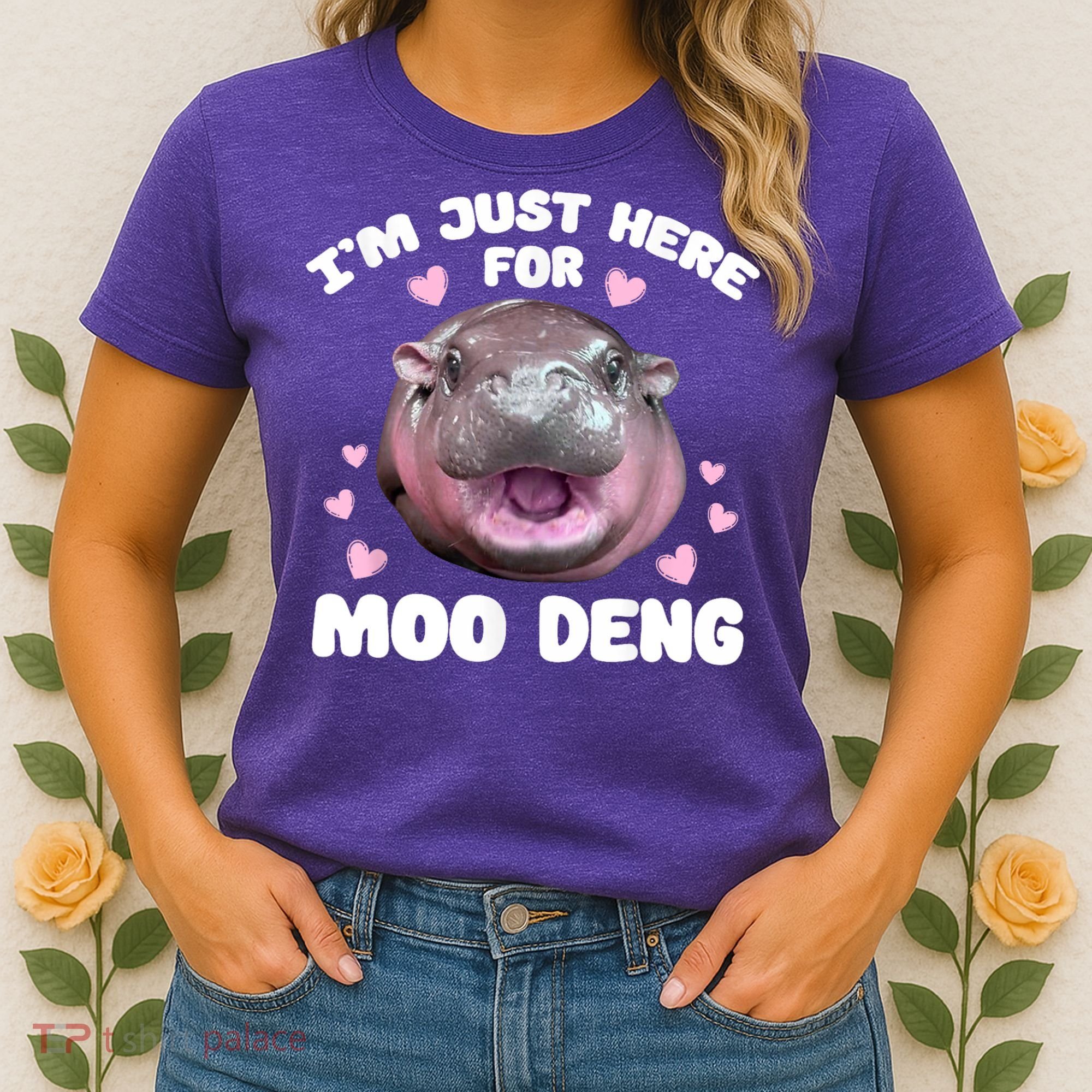 IM Just Here For The Moo Deng Women's T-Shirt