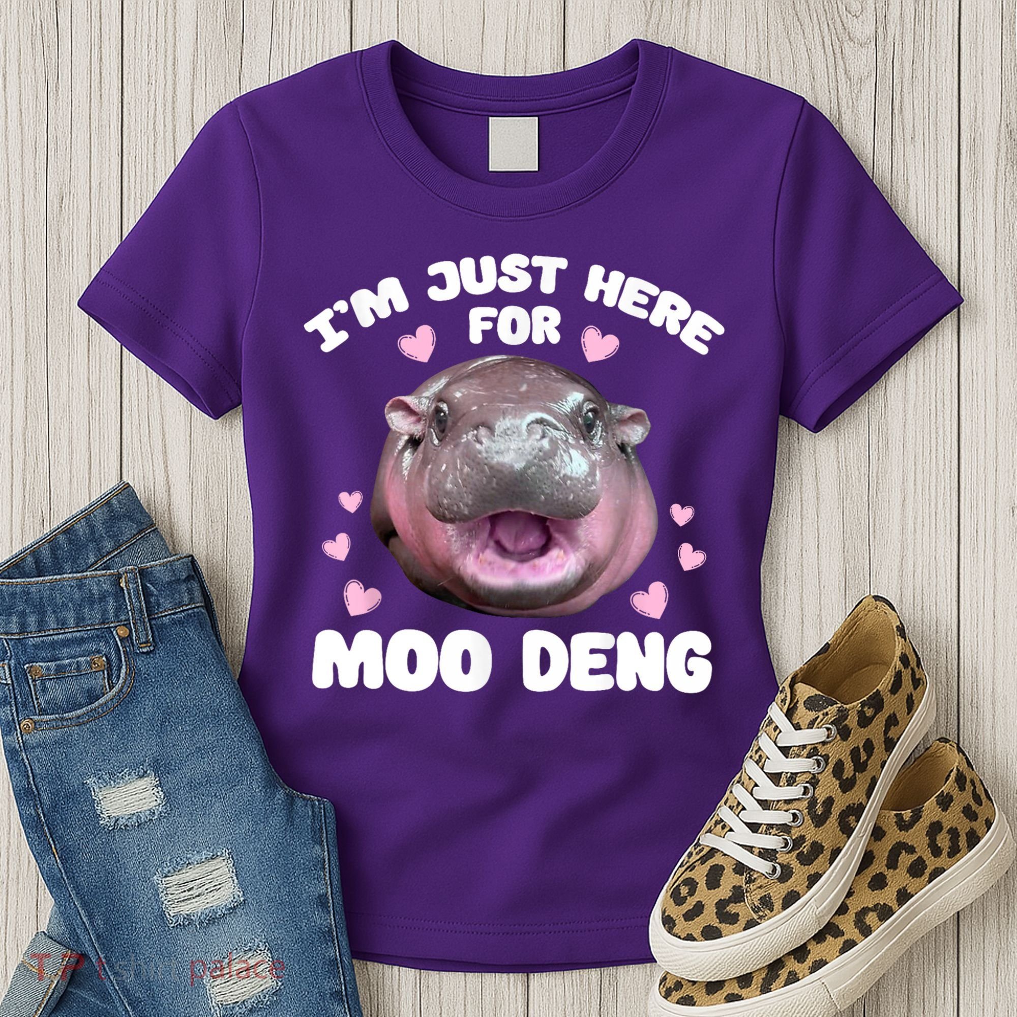 IM Just Here For The Moo Deng Women's T-Shirt