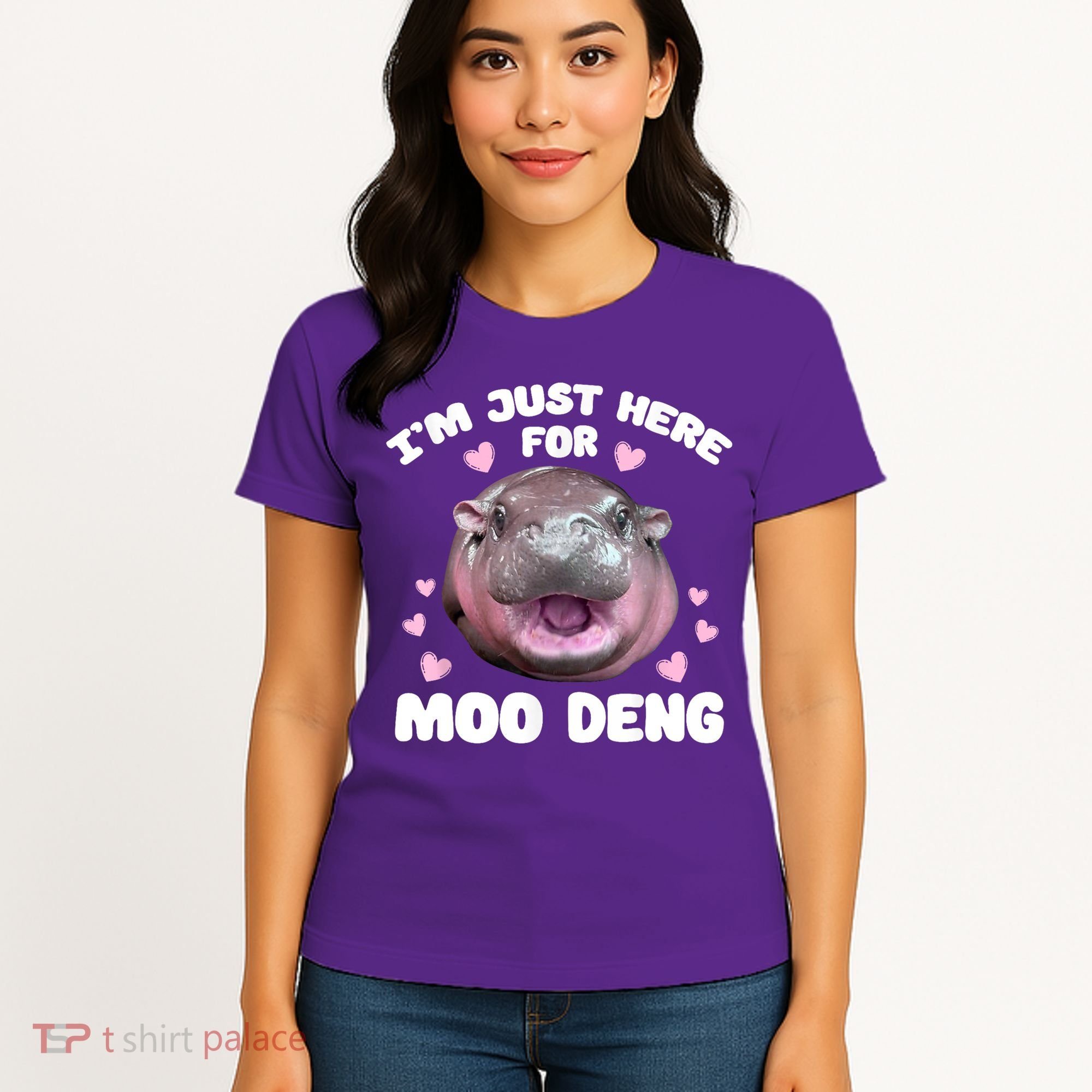 IM Just Here For The Moo Deng Women's T-Shirt