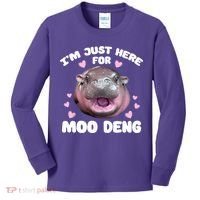 IM Just Here For The Moo Deng Kids Long Sleeve Shirt thumb 0