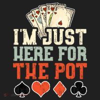 I'm Just Here For The Pot - Poker Beanie thumb 2