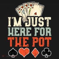 I'm Just Here For The Pot - Poker Kids Sweatshirt thumb 2