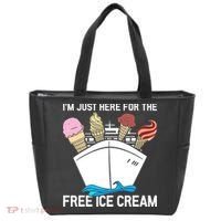 I'm Just Here For The Free Ice Cream Funny Cruise Tote Bag thumb 0