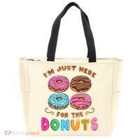 Im Just Here For The Donuts Candy Lover Tote Bag thumb 0