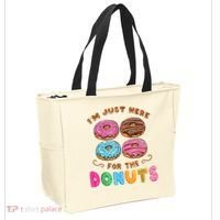 Im Just Here For The Donuts Candy Lover Tote Bag thumb 2