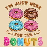 Im Just Here For The Donuts Candy Lover Tote Bag thumb 4