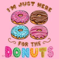 Im Just Here For The Donuts Candy Lover Coaster thumb 2
