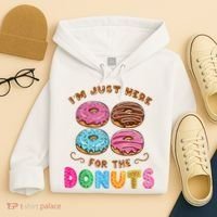 Im Just Here For The Donuts Candy Lover Hoodie thumb 4